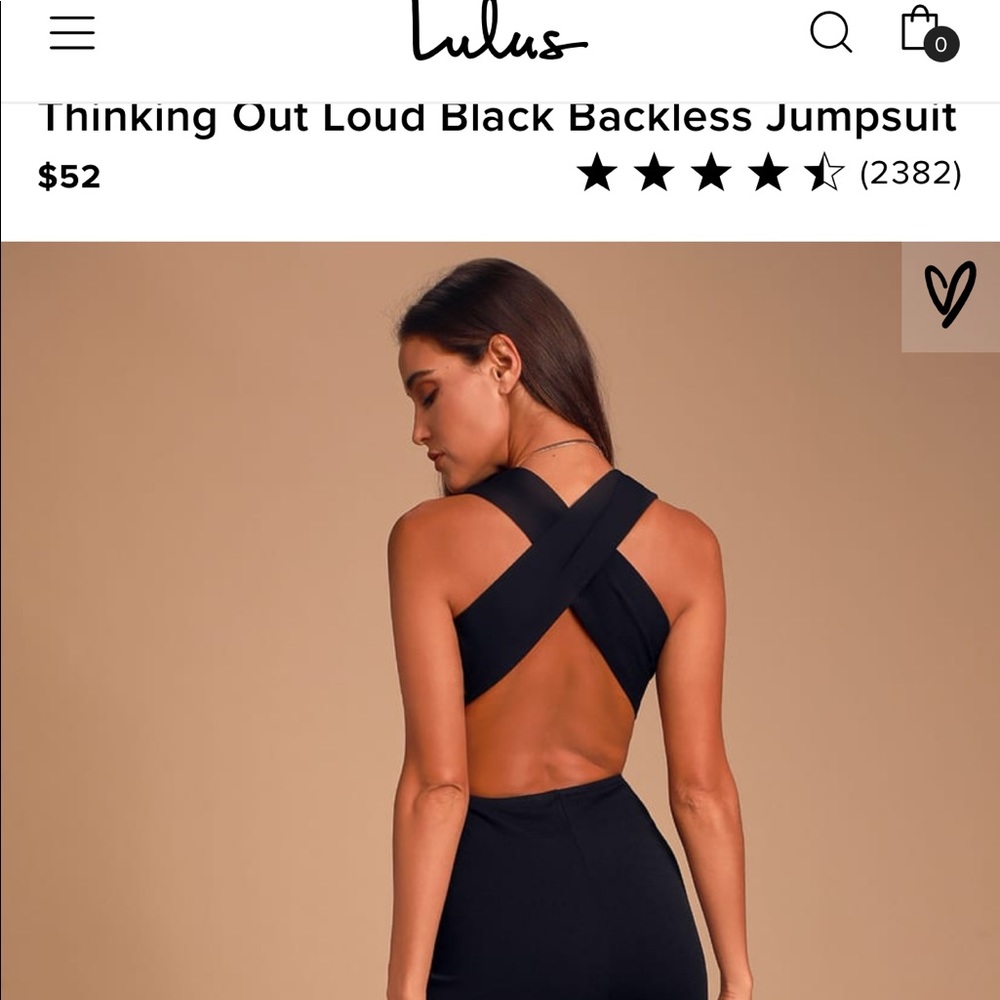 Backless jumpsuit
